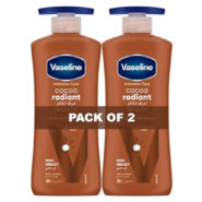 لوسیون بدن مرطوب‌کننده مدل Cocoa Radiant وازلین 400 میلی‌لیتر دو عددی