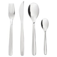 ست قاشق و چنگال 16 تکه مدل Mopsig ایکیا از استیل ضد زنگ با سطح براق